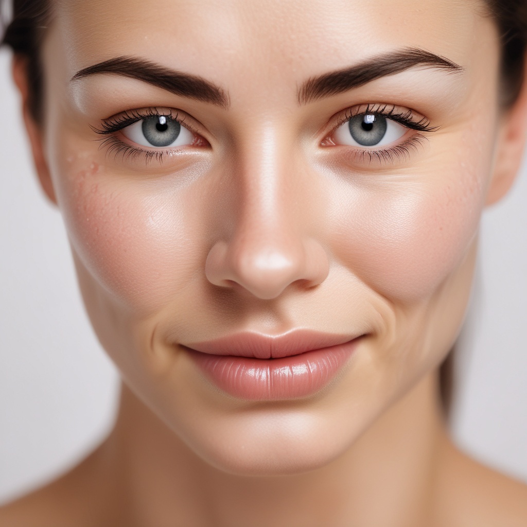 Woman with glowing, rejuvenated skin after a facial at Beauty Oasis